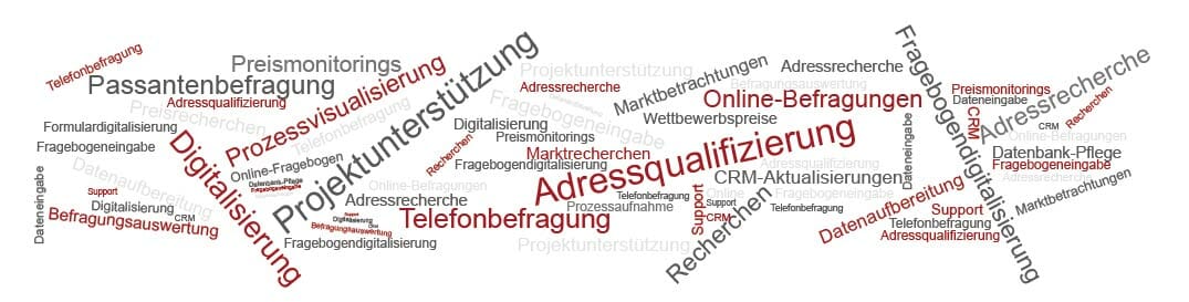 Consulimus AG Leistungsübersicht in einer Wortwolke