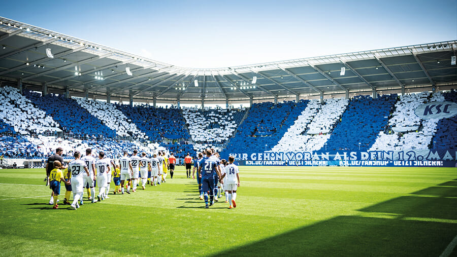 Karsruher SC Stadion Einlauf